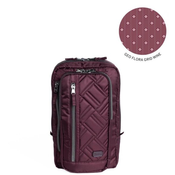 Lug Tailback Sling Bag Wine Deep Burgundy Red - Picture 1 of 6